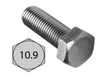 M20 - 2.50 X 60 MM METRIC 12.9 HEX CAP SCREW COARSE FULLY THREADED PLAIN FINISH STEEL